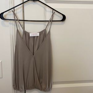 women’s gray tank top size small